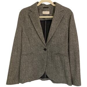 Circolo 1901 Herringbone Stretch Cotton Blazer Jacket Italy Size 46 (US 10–12)